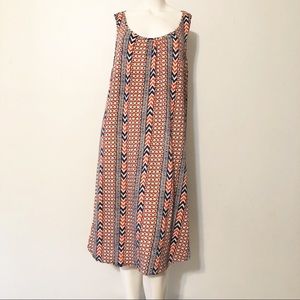 Lucky Brand Red/White/Blue X-Large Dress
